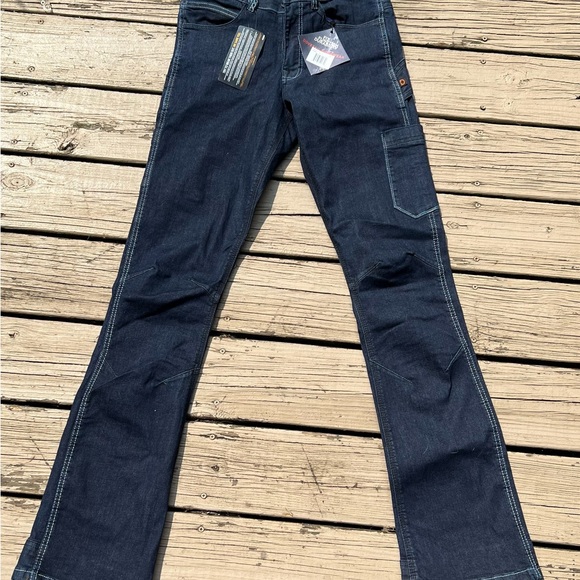 Dovetail Workwear DX Bootcut Cordura Indigo Denim Work Jeans TALL - Picture 10 of 11